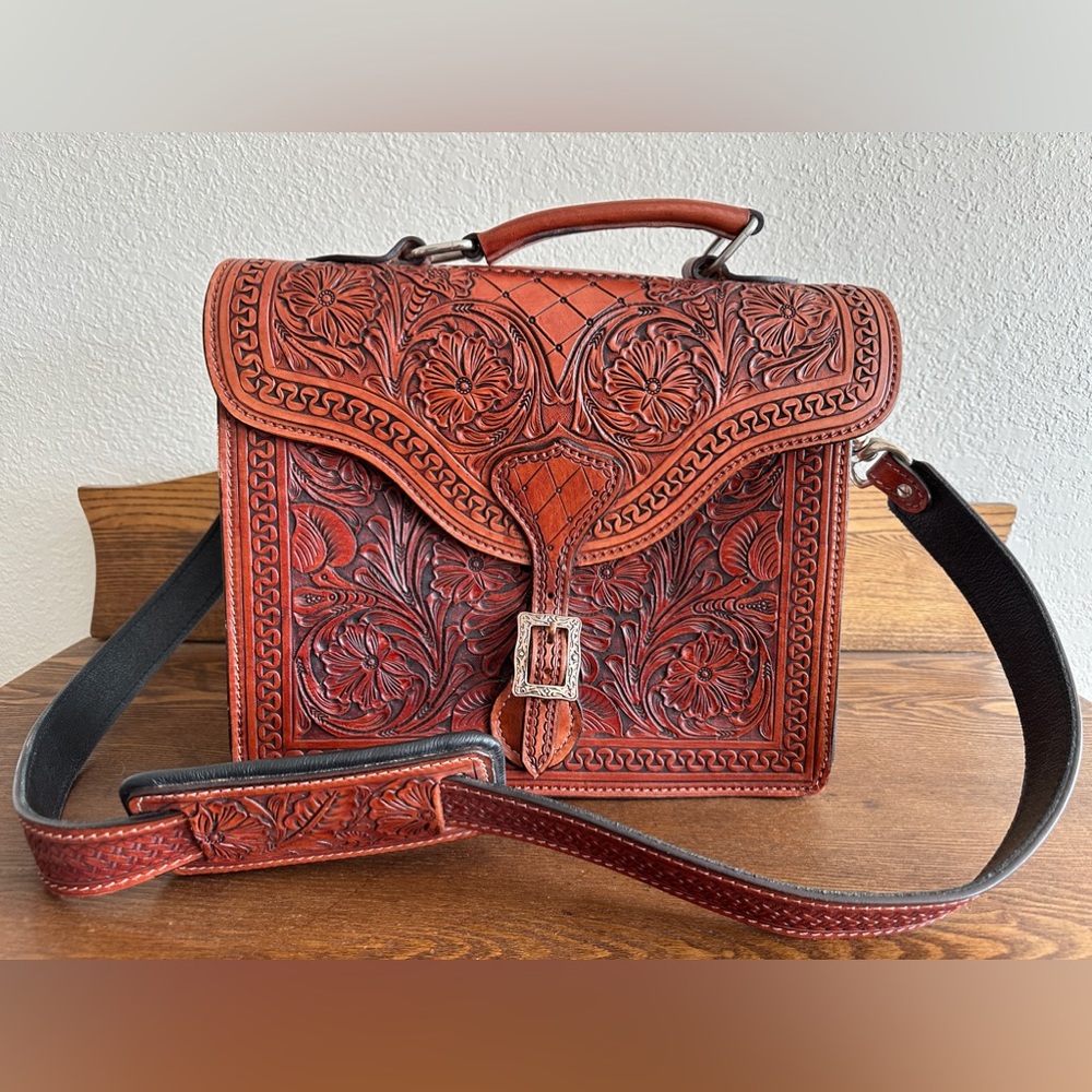 American Darling leather briefcase NWT